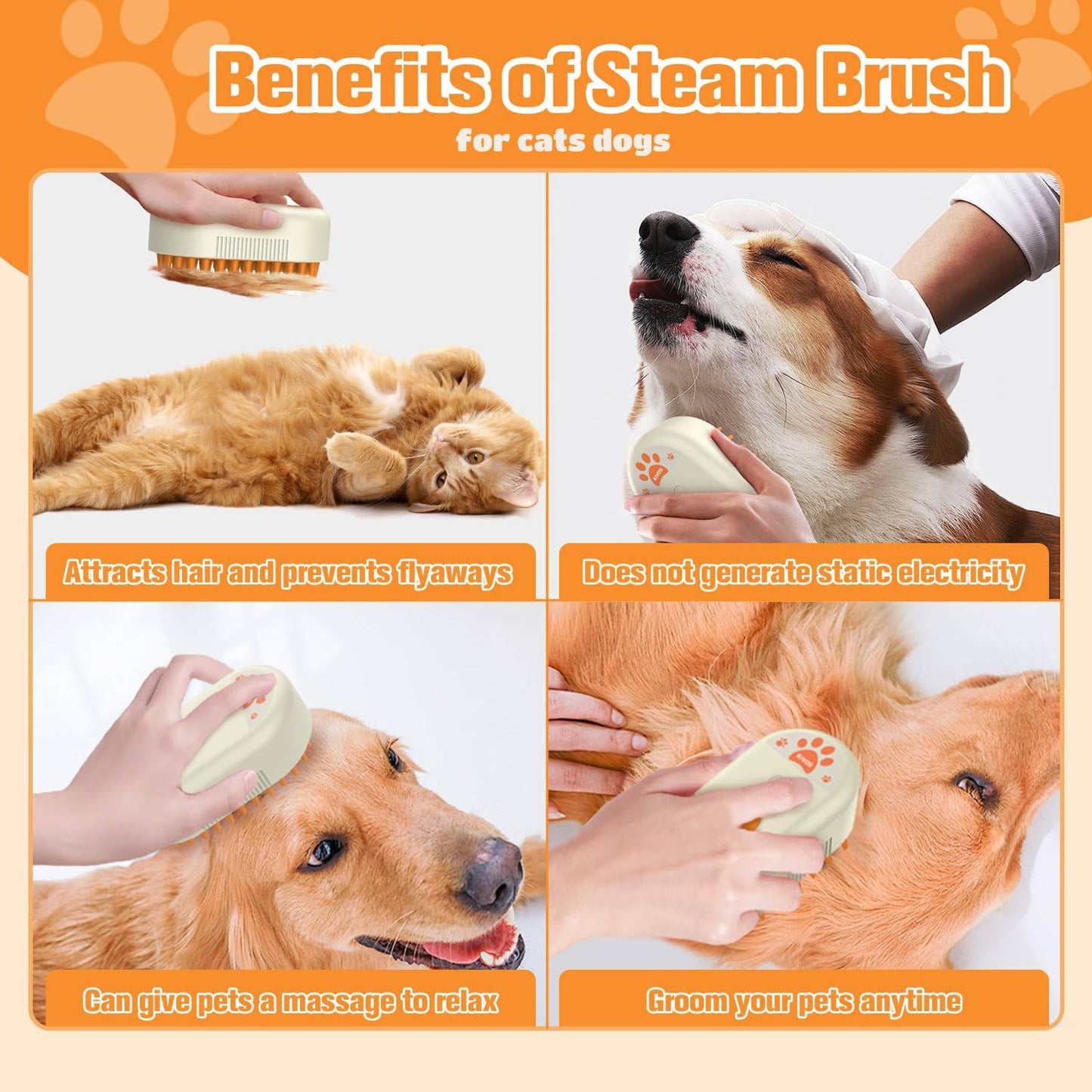CombSteam Pro™: The Ultimate Steam Grooming Brush - Good Boy Pty Ltd