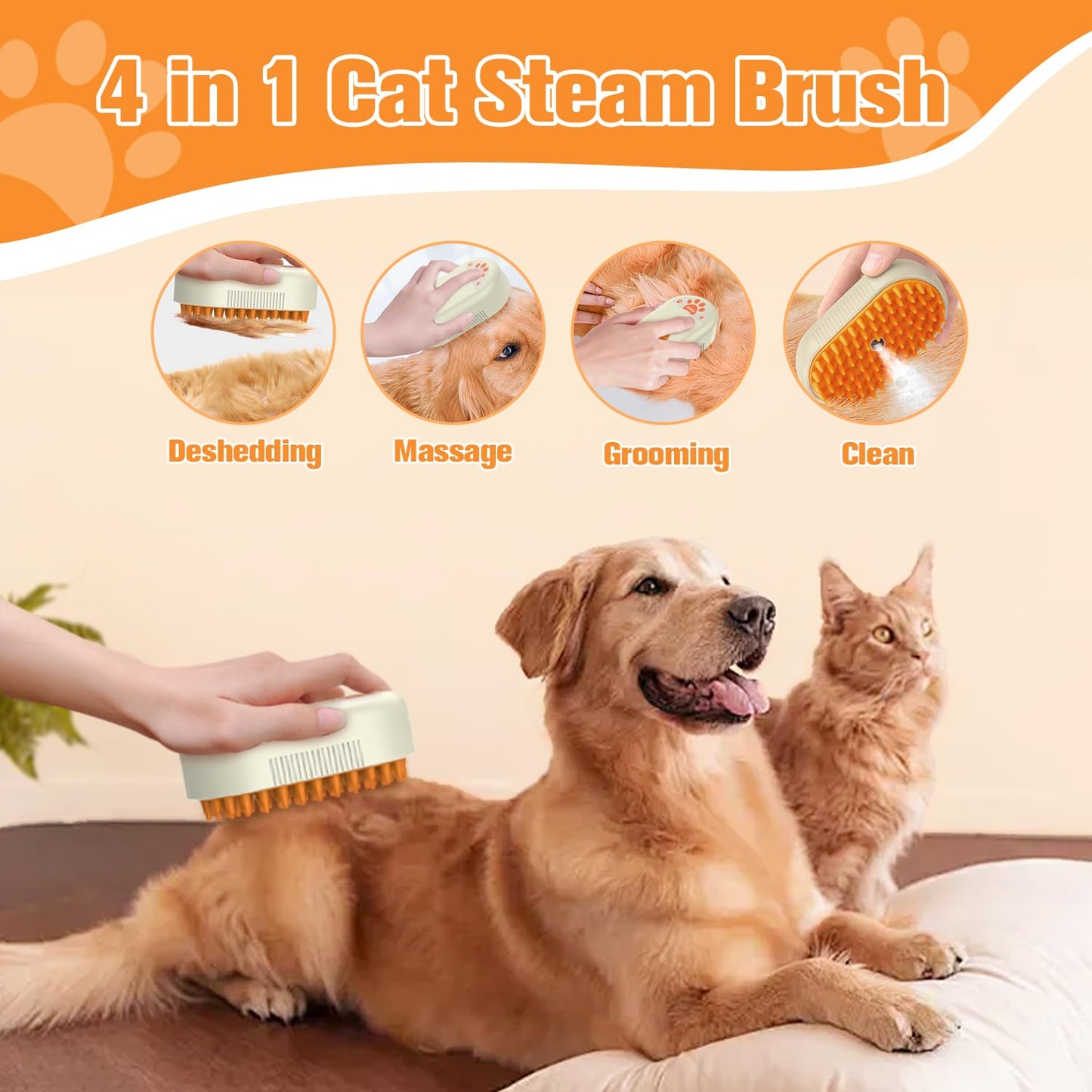 CombSteam Pro™: The Ultimate Steam Grooming Brush - Good Boy Pty Ltd