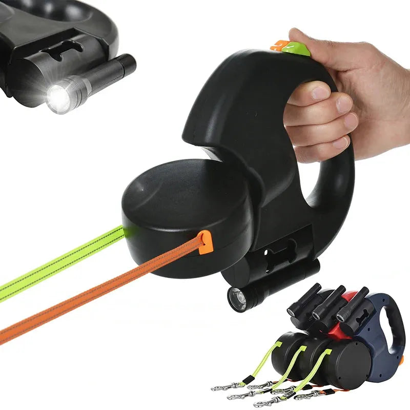 TangleFree Duo™: Retractable Dual Leash with LED Lights - Good Boy Pty Ltd
