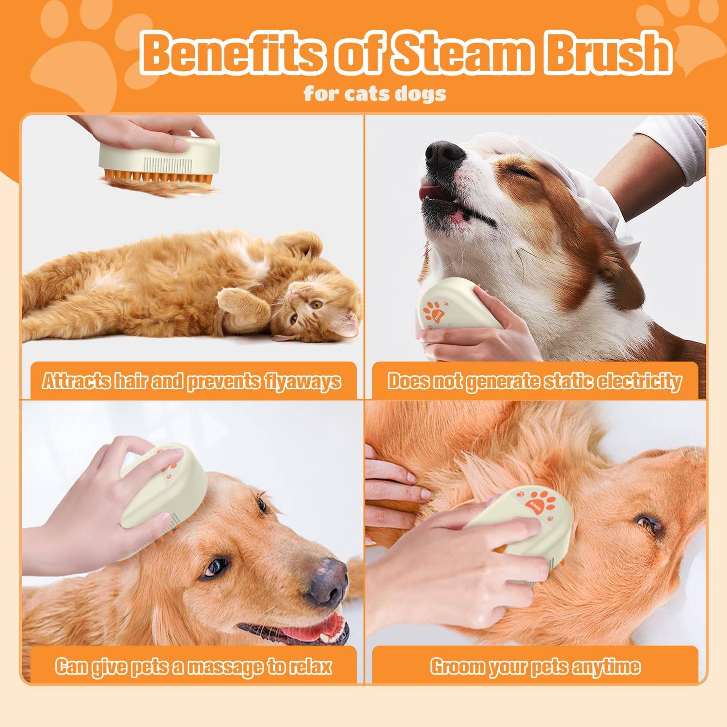 CombSteam Pro™: The Ultimate Steam Grooming Brush - Good Boy Pty Ltd